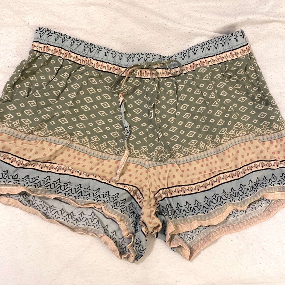 BeBop patterned cotton shorts